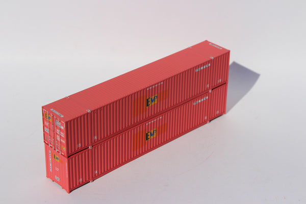 EMP (Ex-HUB GROUP red) Set #2, 53' HIGH CUBE 6-42-6 corrugated contain ...