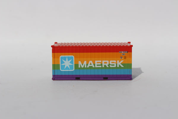 MAERSK (RAINBOW - HASU) 20' Std. height container with Magnetic system, Corrugated-side. JTC-205482 (single)