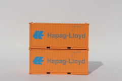 HAPAG-LlOYD Faded 20' Std. height containers with Magnetic system, Corrugated-side. JTC-205483