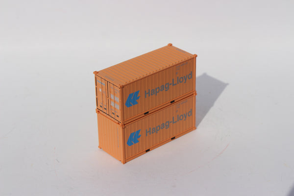 HAPAG-LlOYD Faded 20' Std. height containers with Magnetic system, Corrugated-side. JTC-205483