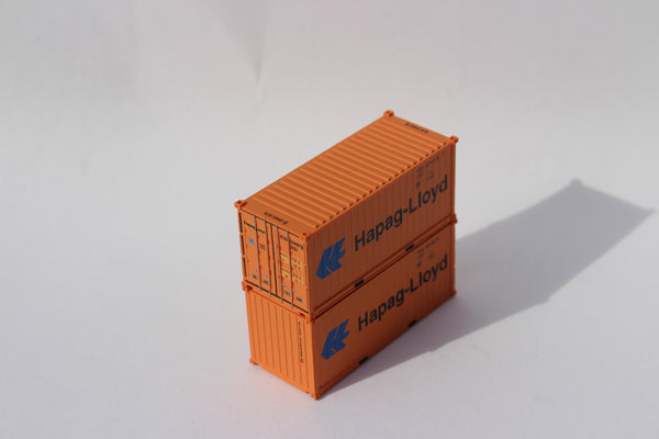 HAPAG-LlOYD Faded 20' Std. height containers with Magnetic system, Corrugated-side. JTC-205484