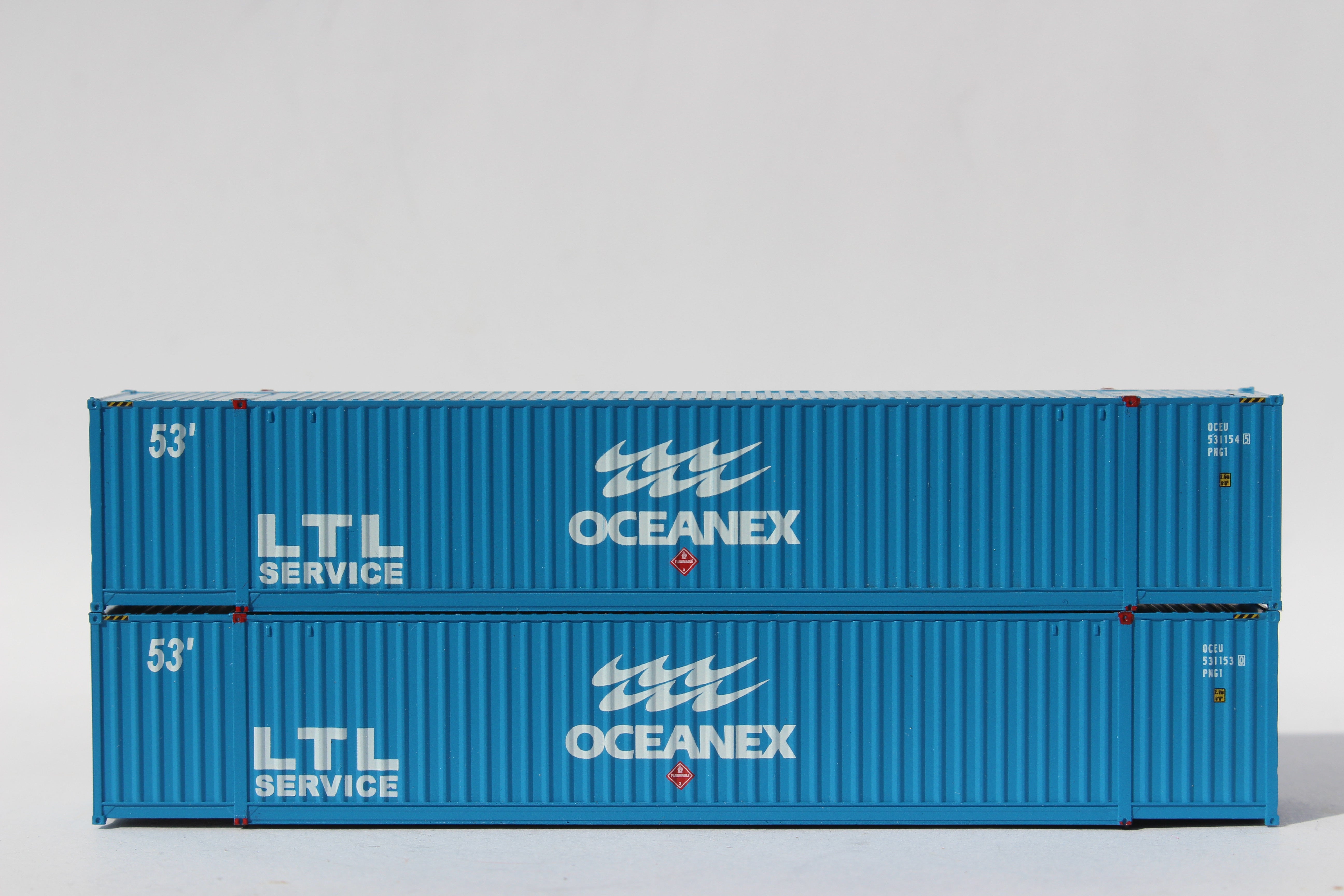OCEAN 53 - N scale. 53' HIGH CUBE 6-42-6 corrugated side