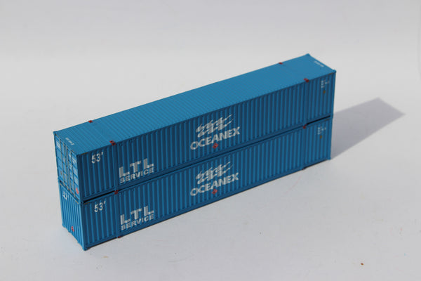 OCEANEX, "large LTL" Ocean 53' N Containers with IBC castings at 53' corner. JTC # 535019
