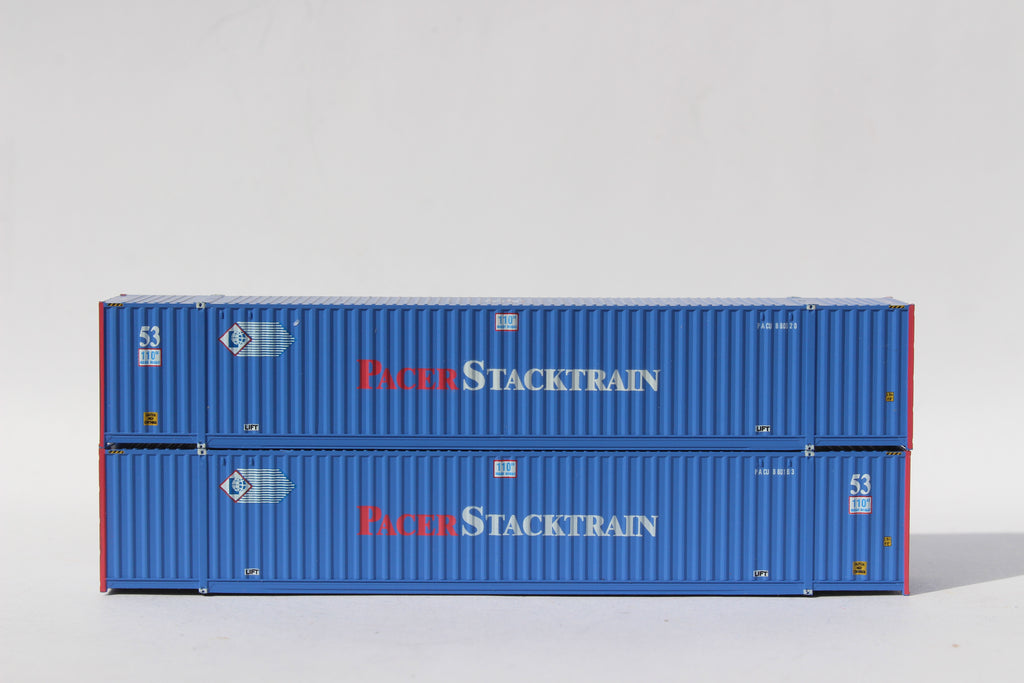 Pacer Stackrtrain PACER STACKTRAIN PACU Set 2, 53' HIGH CUBE 6-42-6 corrugated container ...
