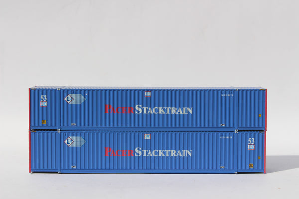 PACER STACKTRAIN PACU Set 2, 53' HIGH CUBE 6-42-6 corrugated containers with Magnetic system,  JTC # 535015