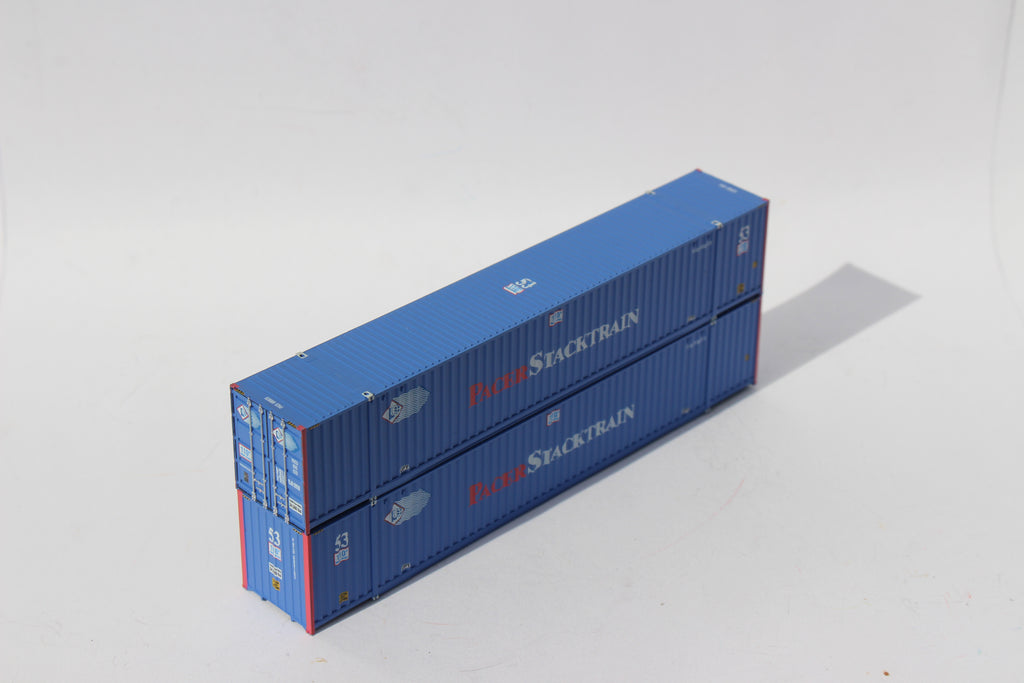 Pacer Stackrtrain PACER STACKTRAIN PACU Set 2, 53' HIGH CUBE 6-42-6 corrugated container ...