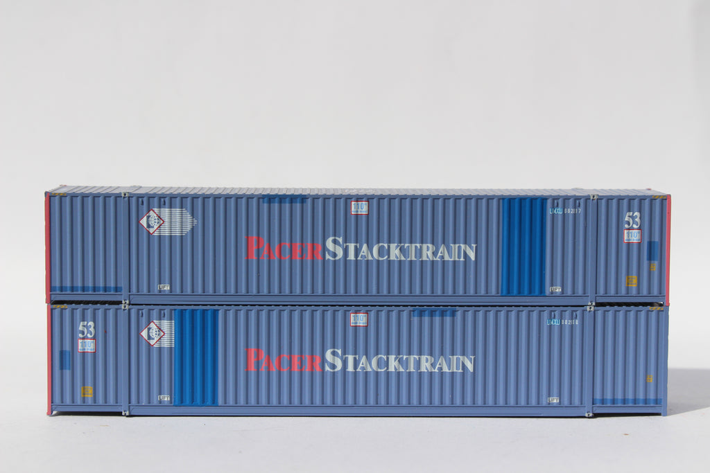UMAX - FORMER PACER STACKTRAIN PATCH 53' HIGH CUBE, 6-42-6 corrugated containers with Magnetic system, Corrugated-side. JTC #535060