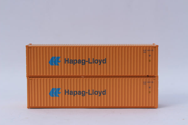 HAPAG LlOYD (Faded scheme) set #2, High Cube corrugated side steel containers. JTC # 405184