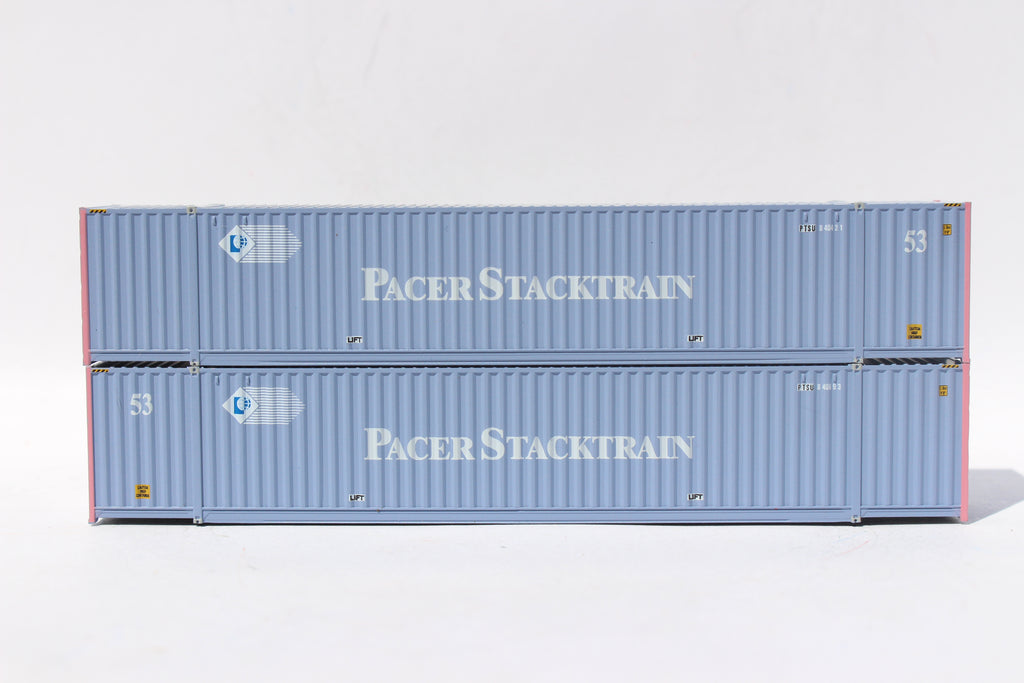 Pacer Stackrtrain PACER STACKTRAIN, PTSU patch (faded), 53' HIGH CUBE 6-42-6 corrugated ...