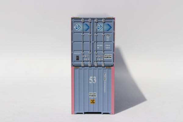 Pacer Stackrtrain PACER STACKTRAIN, PTSU patch (faded), 53' HIGH CUBE 6-42-6 corrugated ...