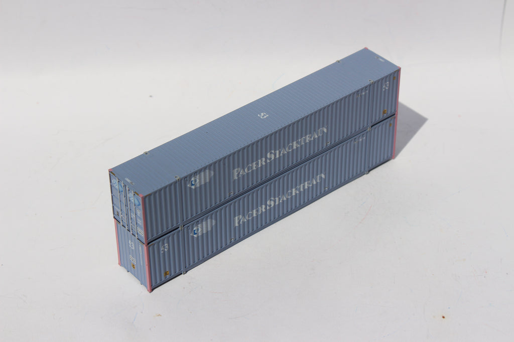 Patch Container PACER STACKTRAIN, PTSU patch (faded), 53' HIGH CUBE 6-42-6 corrugated ...