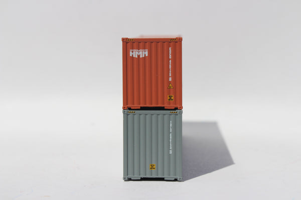 HMM and MOL, MIX PACK 40' HIGH CUBE containers with Magnetic system, Corrugated-side. JTC# 405809