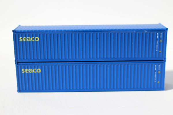 SEACO (blue) 40' Canvas/Open top Magnetic container - corrugated-side. JTC# 402004 SOLD OUT