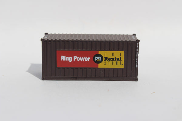 CAT Rental Store "Ring Power"  20' Std. height container with Magnetic system, Corrugated-side. JTC-205012