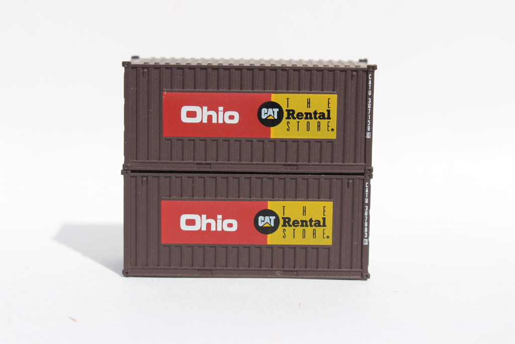 CAT Rental Store "OHIO"  20' Std. height container with Magnetic system, Corrugated-side. JTC-205013