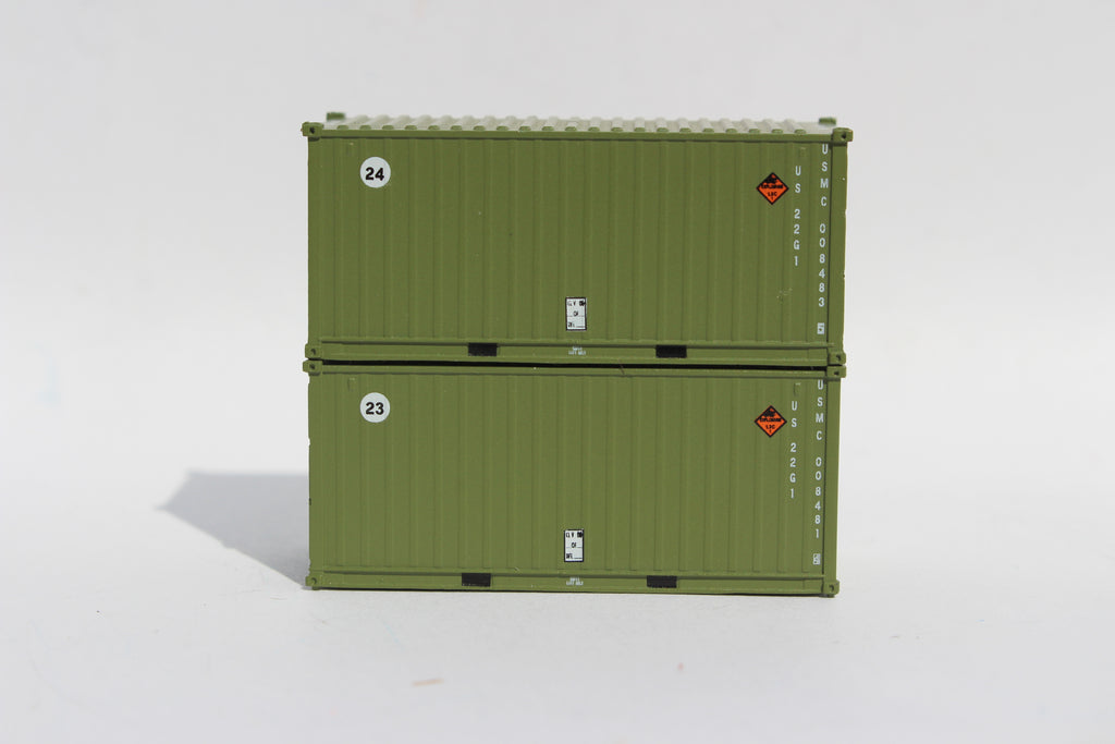 USMC Military (Marines) MILITARY SERIES "B" 20' Std. height containers with Magnetic system, JTC-205457