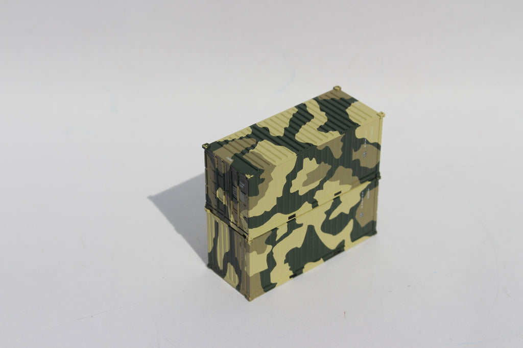 US ARMY CAMO 'B', MILITARY SERIES 20' Std. height containers with Magnetic system, JTC-205388