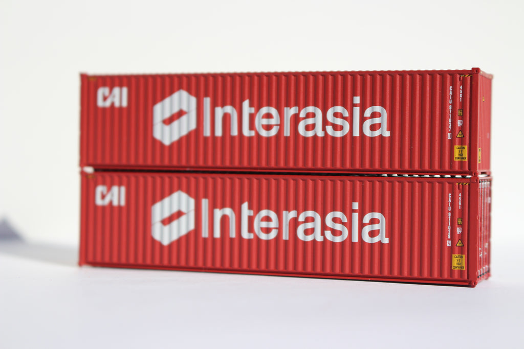 CAI Interasia 40' HIGH CUBE containers with Magnetic system, Corrugated-side. JTC# 405007