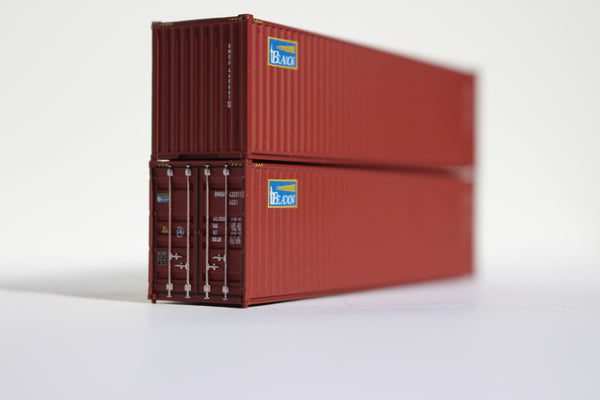 BEACON LEASING 40' HIGH CUBE containers with Magnetic system, Corrugated-side. JTC# 405013