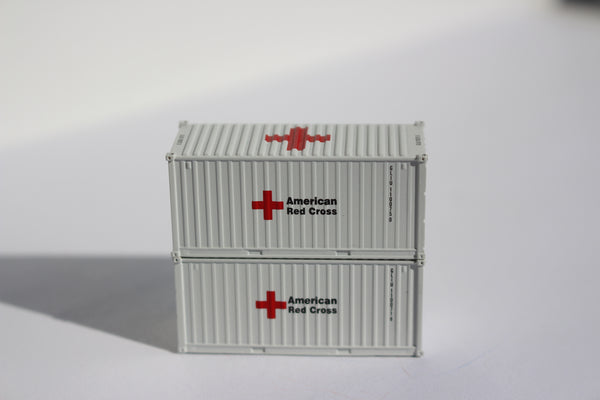 Special Run American Red Cross 20' std. containers - Item # FMS 10 / 11