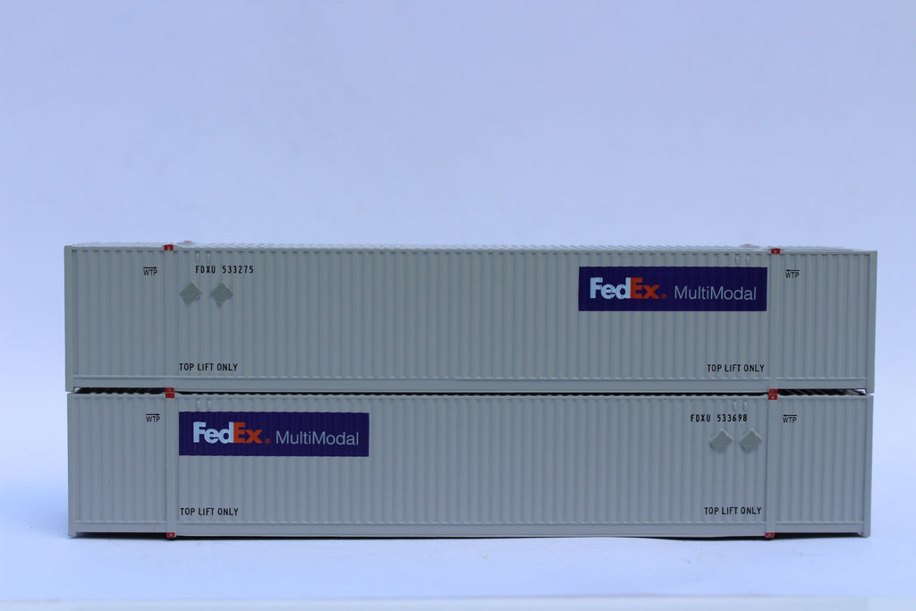 Cube Code Fedex FedEx Multimodal Set #2 53' HIGH CUBE 8-55-8 corrugated containers wit ...