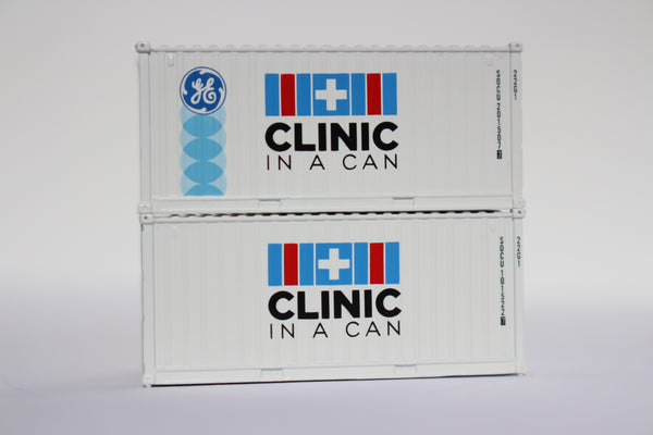 CLINIC IN A CAN 20' Std. height containers with Magnetic system, Corrugated-side. JTC# 205323