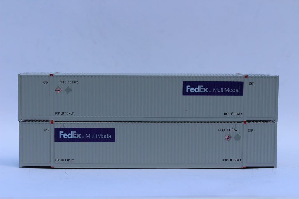 Cube Code Fedex FedEx Multimodal Gray Scheme Set #1 53' HIGH CUBE 8-55-8 corrugated co ...