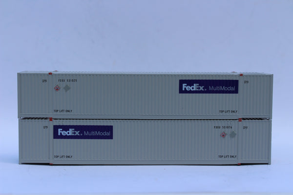 FedEx Multimodal Gray Scheme Set #1 53' HIGH CUBE 8-55-8 corrugated containers with Magnetic system. JTC # 537065 SOLD OUT
