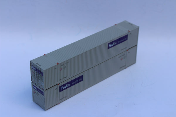 FedEx Multimodal Gray Scheme Set #1 53' HIGH CUBE 8-55-8 corrugated containers with Magnetic system. JTC # 537065 SOLD OUT