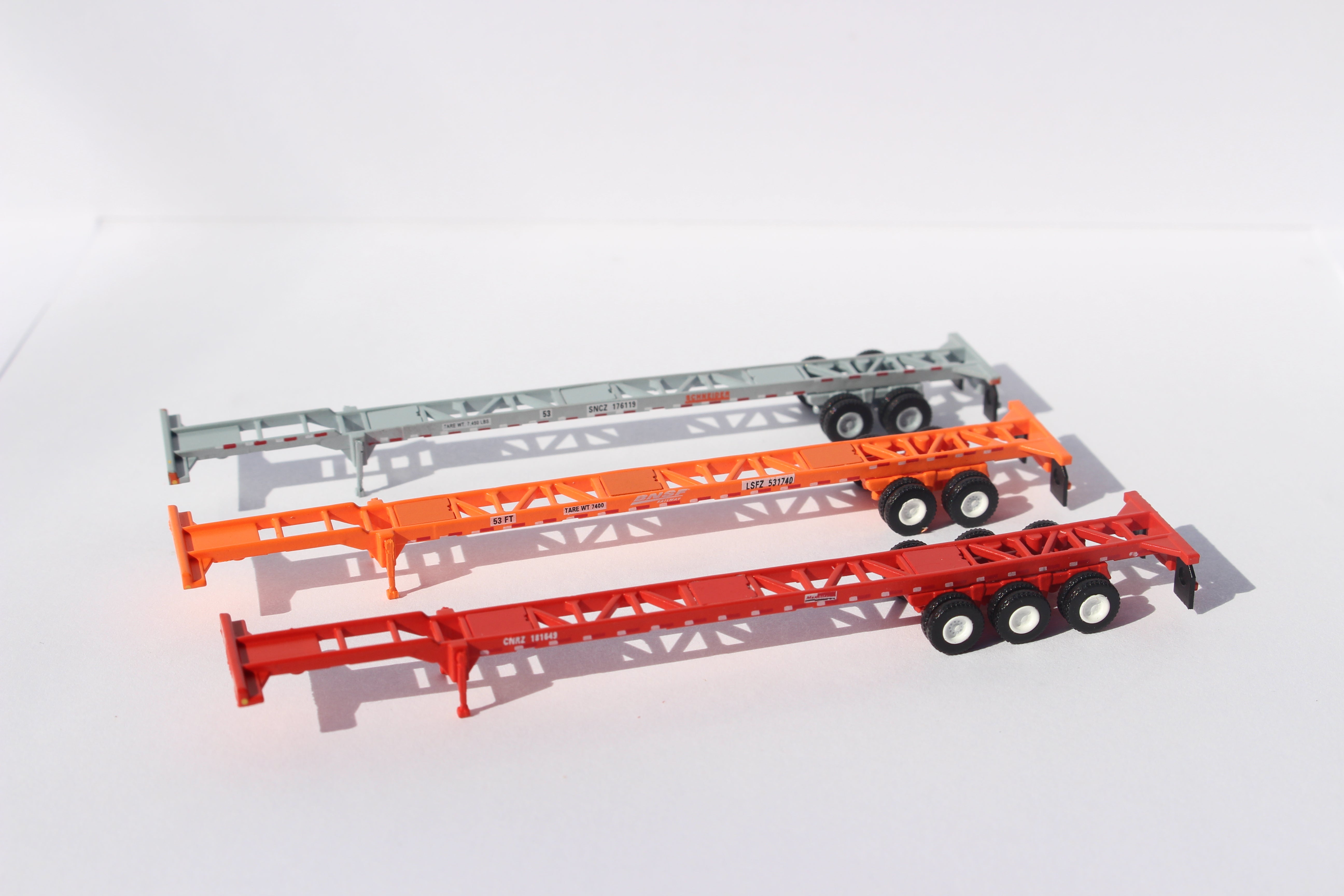 Mixed pack 53' CHASSIS for 53' containers (Three Pack). JTC