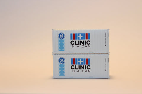 CLINIC IN A CAN 20' Std. height containers with Magnetic system, Corrugated-side. JTC# 205323