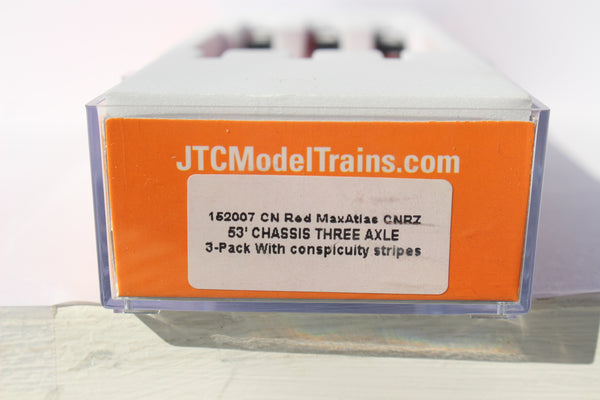CN triple axel "MaxAtlas" 53' CHASSIS for 53' containers (Three Pack).  JTC #152007 SOLD OUT
