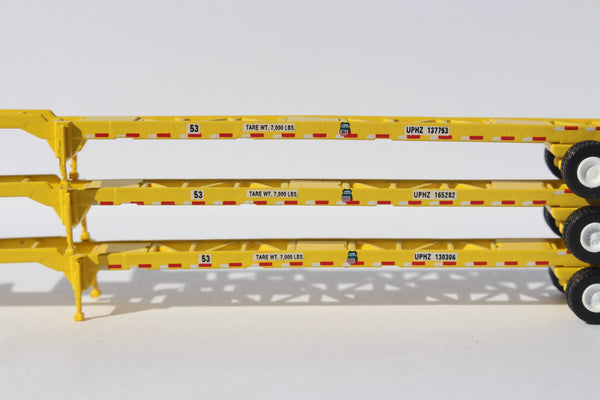 Union Pacific 53' CHASSIS for 53' containers (Three Pack).  JTC #152006 SOLD OUT