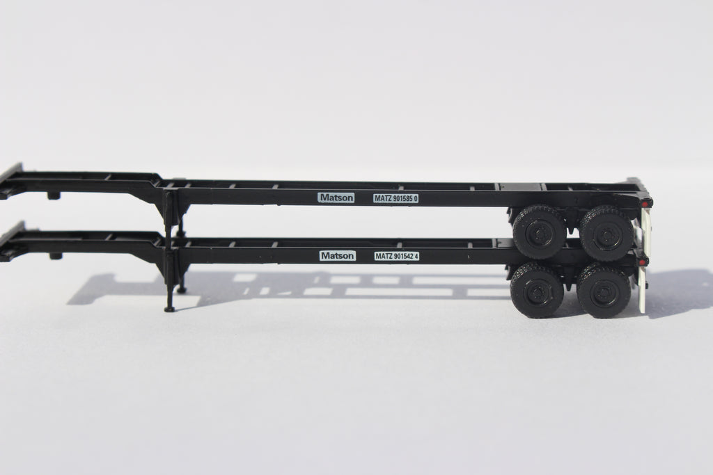 Metsov Containers Matson (No Stripes) 40' CHASSIS for 40' containers (Two Pack) JTC #142 ...