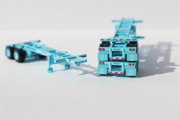 Maersk Sealand repaint 20' CHASSIS for 20' containers (Three Pack).  JTC #122004 SOLD OUT