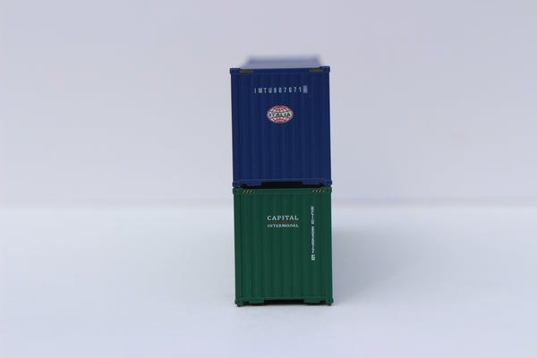 ITALIA and CAPITAL, MIX PACK 40' HIGH CUBE containers with Magnetic system, Corrugated-side. JTC# 405810