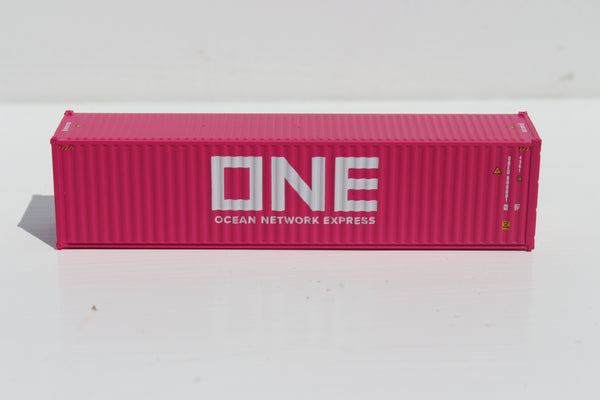 ONE Cherry Blossom Magenta painted 40' HIGH CUBE containers with Magnetic system, Corrugated-side. JTC # 405045 SOLD OUT