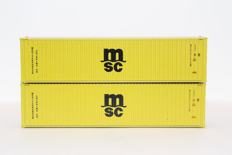 MSC 40' HIGH CUBE containers with Magnetic system, Corrugated-side. JTC # 405004 SOLD OUT