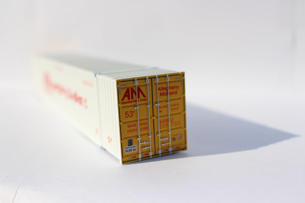 "VS" Allegheny Midland (HO Scale 1:87) 53' HIGH CUBE 6-42-6 single corrugated container. JTC# 9530221