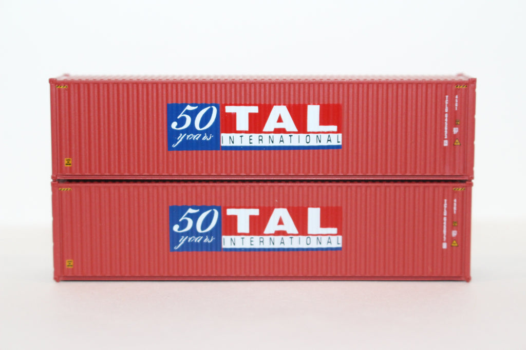 TAL '50 Years' 40' HIGH CUBE containers with Magnetic system, Corrugated-side. JTC # 405001