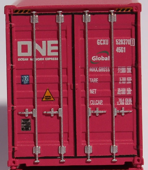 ONE GCXU(Global lease) 40' HIGH CUBE containers with Magnetic system, Corrugated-side. JTC # 405138