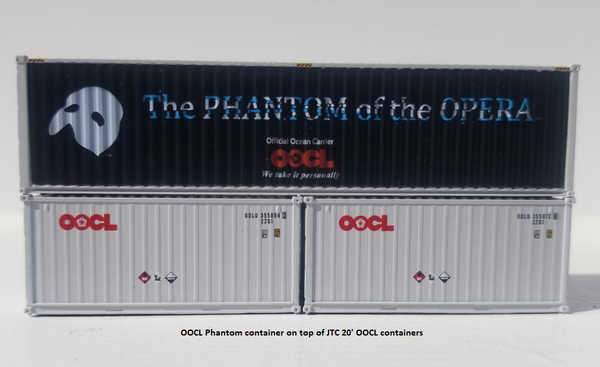 OOCL 'PHANTOM' 40' HIGH CUBE containers with Magnetic system, Corrugated-side. JTC # 405023