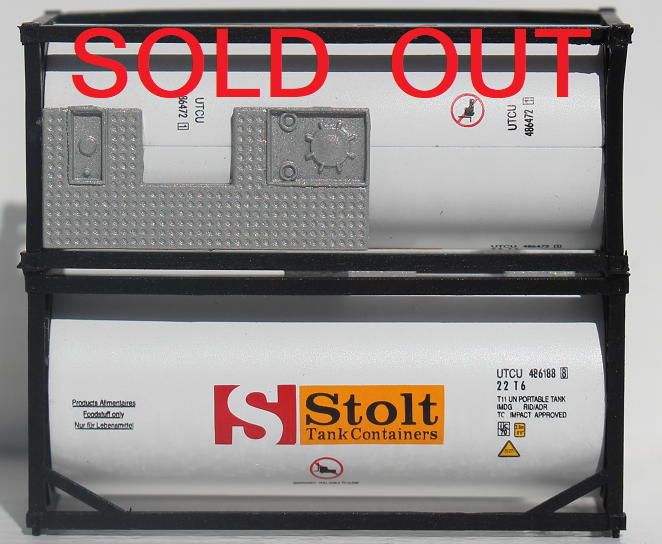 STOLT 20' Standard Tank Container (1/2 length 3/4 walkway) 205207 SOLD OUT