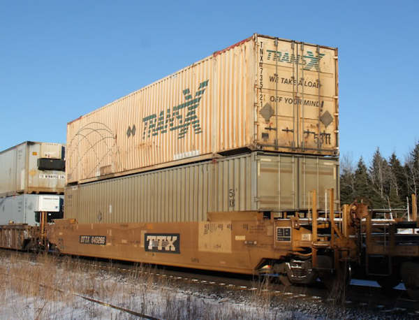 TRANS X 53' HIGH CUBE 6-42-6 corrugated containers with Magnetic system, Corrugated-side. JTC # 535063